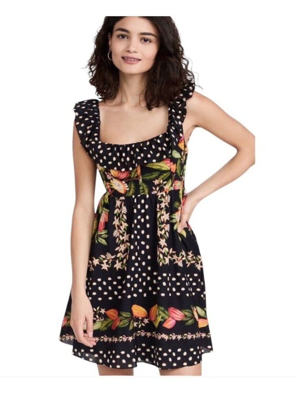 FARM RIO cocoa paradise mini dress size M